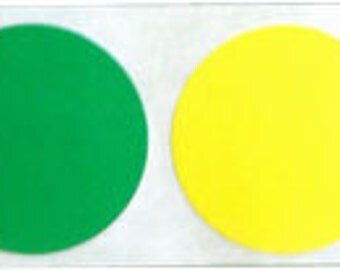 1" Inch Round Multi-Colored Dot Stickers | 500 Total Color Code Labels | 6 Different Colors