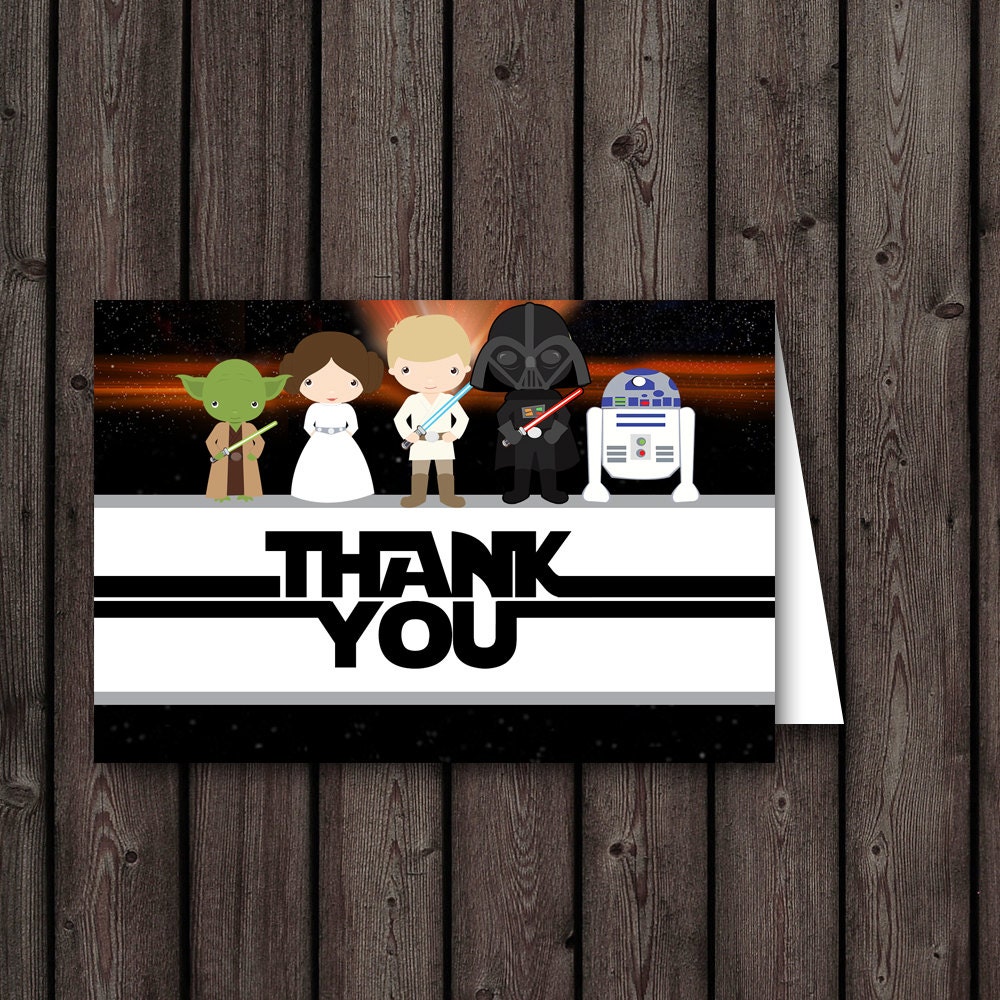 Free Printable Star Wars Thank You Cards