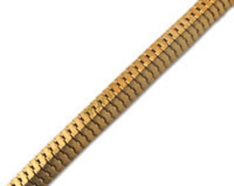 7.5mm Pyramid Snake Chain (1 Foot)