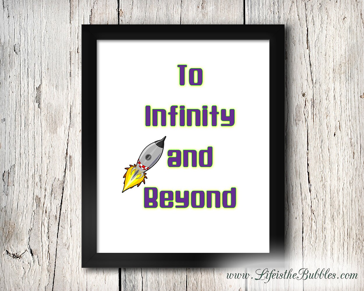 Infinity and Beyond Poster Wall Art Toy by MainStreetPrintables