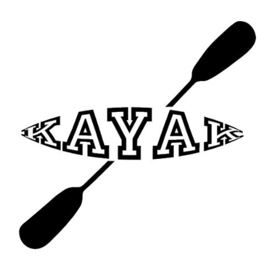 Kayak Vinyl Decal Sticker by GreatLakesDecals on Etsy