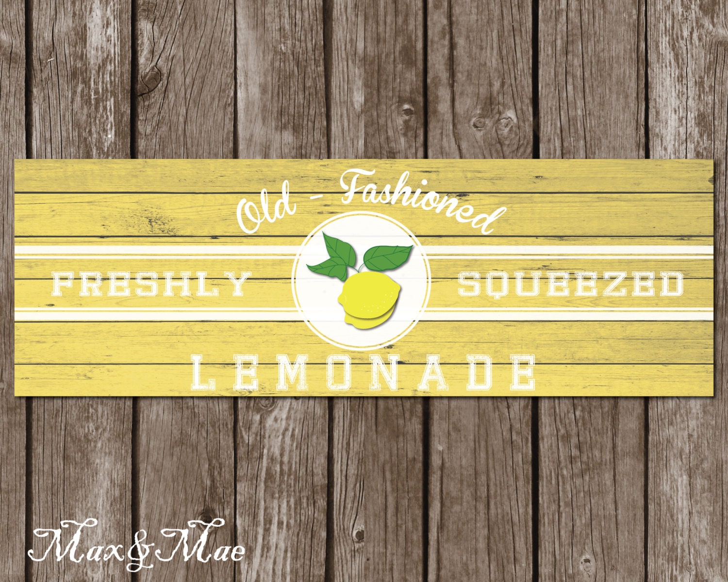 Lemonade Stand Sign Lemonade Banner Lemonade Birthday