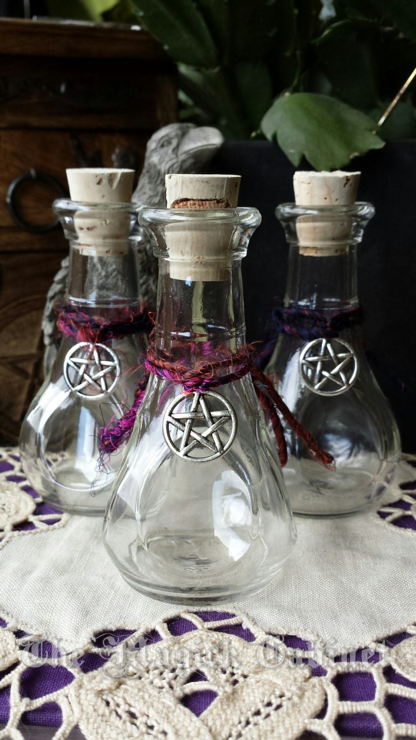 Spell Bottles Witch Bottle Potion Bottle Pagan by