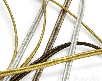 5 Yards of Bullion Soutache Braid in 4 Colors