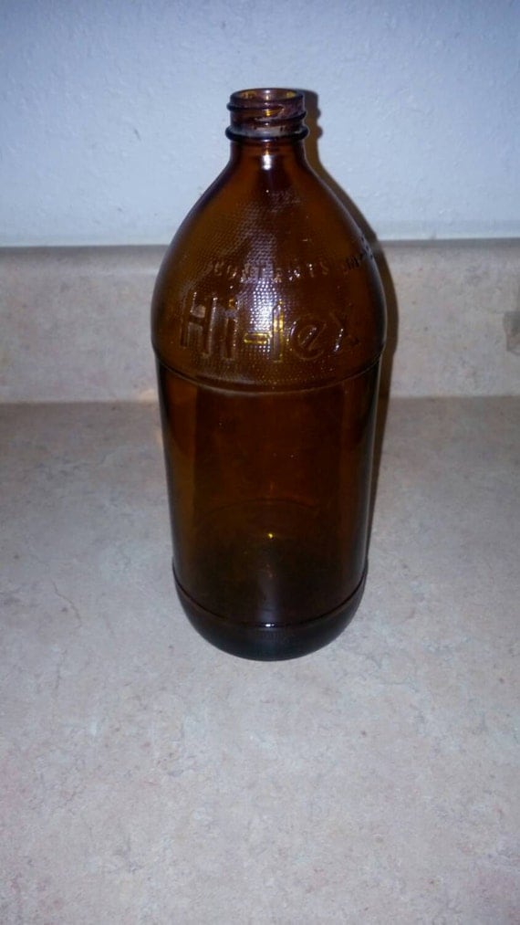 Vintage Brown Glass One Quart Hi Lex Bleach Bottle by JErummages