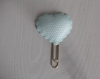 Large Heart Paper clip for planner, journal or bookmark