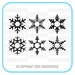 Download Winter Snowflakes SVG Cut Files Monogram Frames for by ...