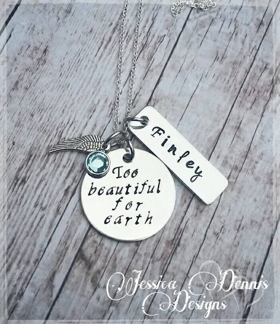 Baby loss keepsake necklace Child loss Mother's