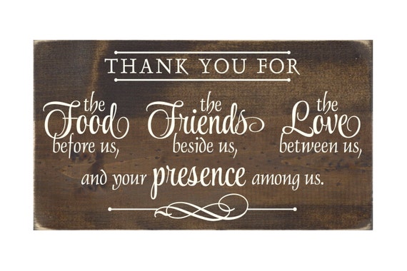For rustic Sign Christian Plaque   christian You Decor Rustic Wood  signs the  Thank Wall Food