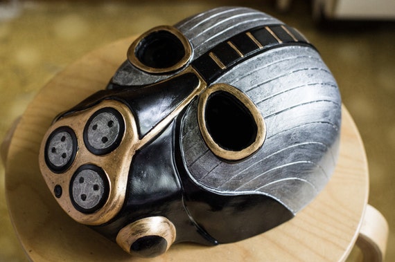 inspired droid warrior v3 overseer helmet cosplay steampunk Scavenger post apocalypse horror fan art by Maskforsale steampunk buy now online
