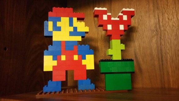 Super Mario Bros Nintendo video game by VintageFabulousDeals
8 Bit Mario Pipe