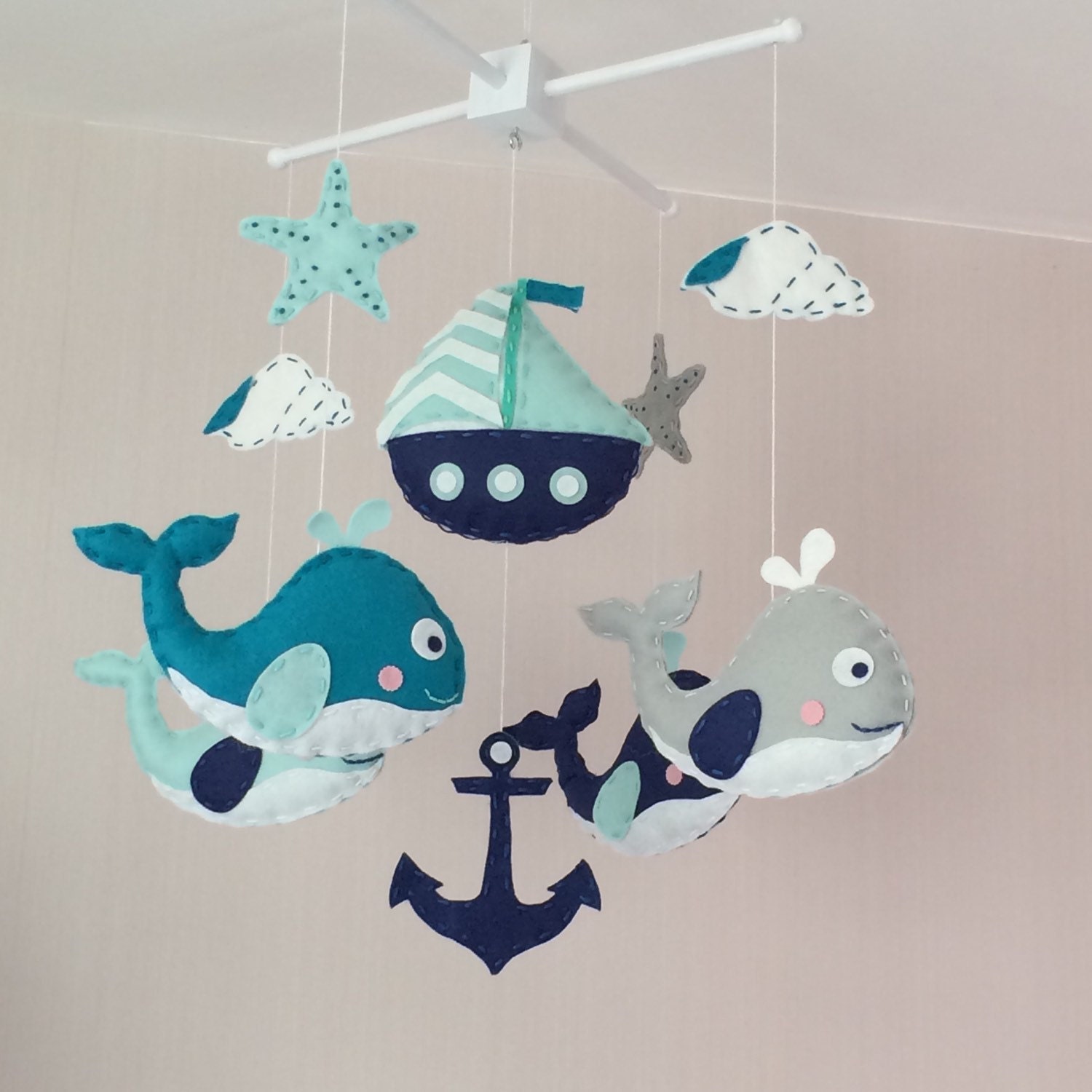 Baby mobile Crib mobile Cot mobile nautical baby mobile