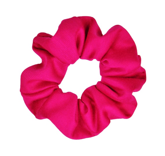 Scrunchies Fuchsia Full & Fluffy Free Shipping Ponytail