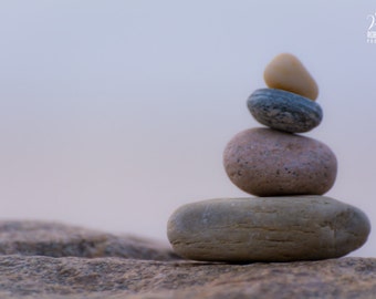 Photo of some rocks by the beach, picture of rocks, rocks by the ocean, beach cottage decor