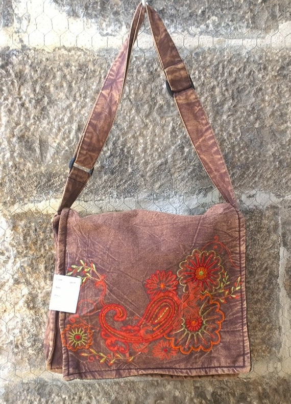 Hippie Messenger Bag / Hippy Shoulder Bag / College / Travel
