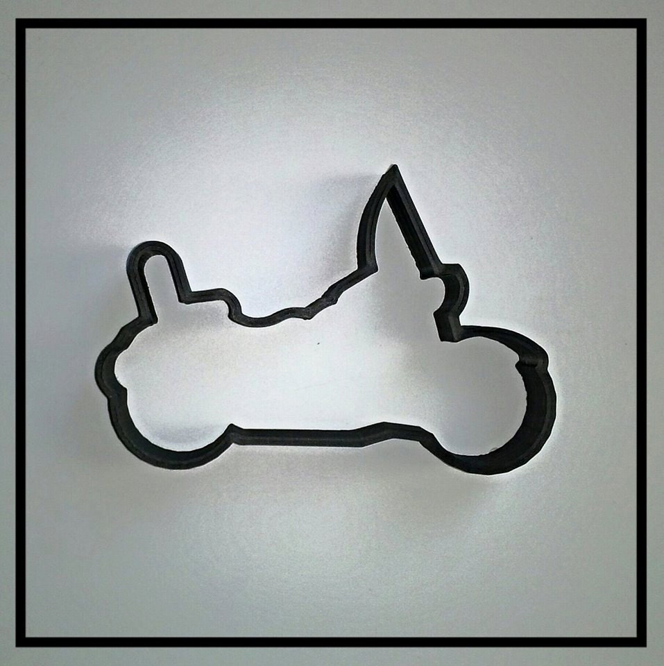 Motorcycle cookie cutter