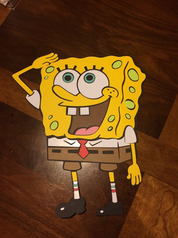 Spongebob Squarepants Die Cut-12 inches by RowdyBoysDesigns