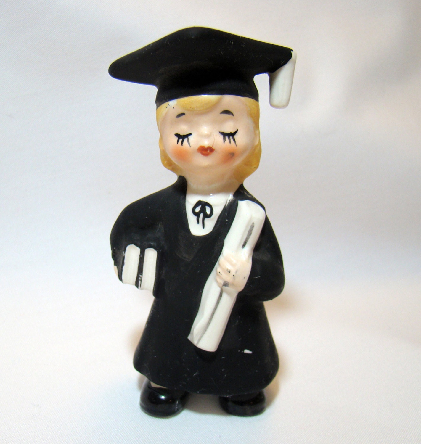 LEFTON'S Graduation Girl Figurine Grad Japanese 1960s