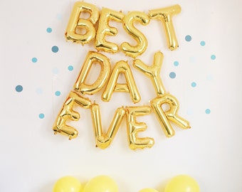 oversized letter balloons