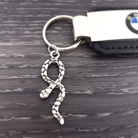Items similar to Snake Keychain, Serpent Keychain, Snake Jewelry