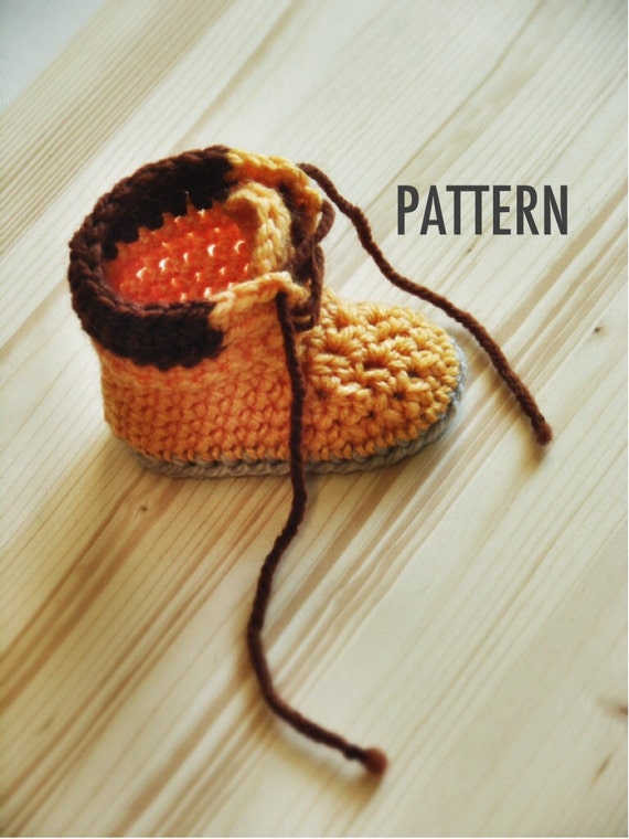 booties pattern baby boy crochet InvenzioniDiFilo 004 Crochet by Adventure work Boots PATTERN