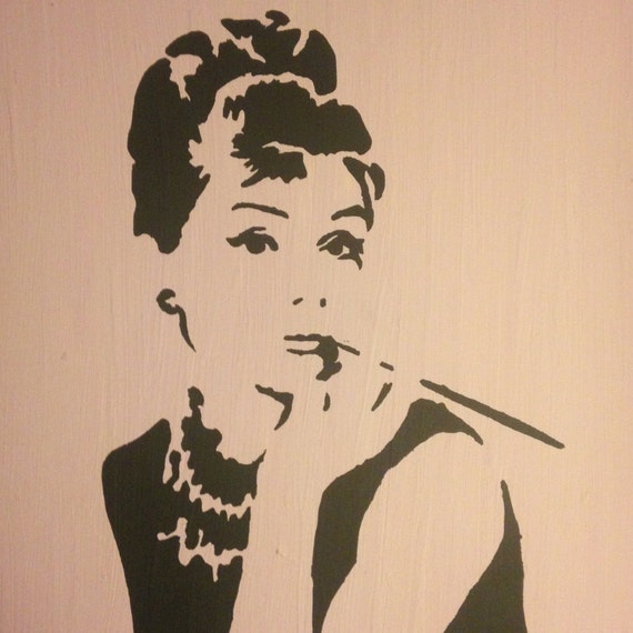 20"x24" Audrey Hepburn acryliv on canvas