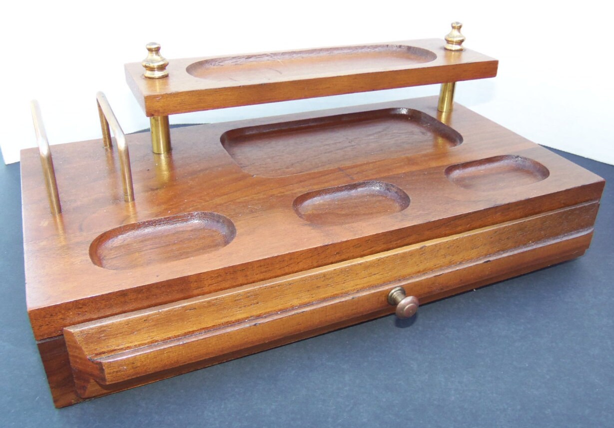 Dresser top valet, 2 tiers with drawer Haute Juice