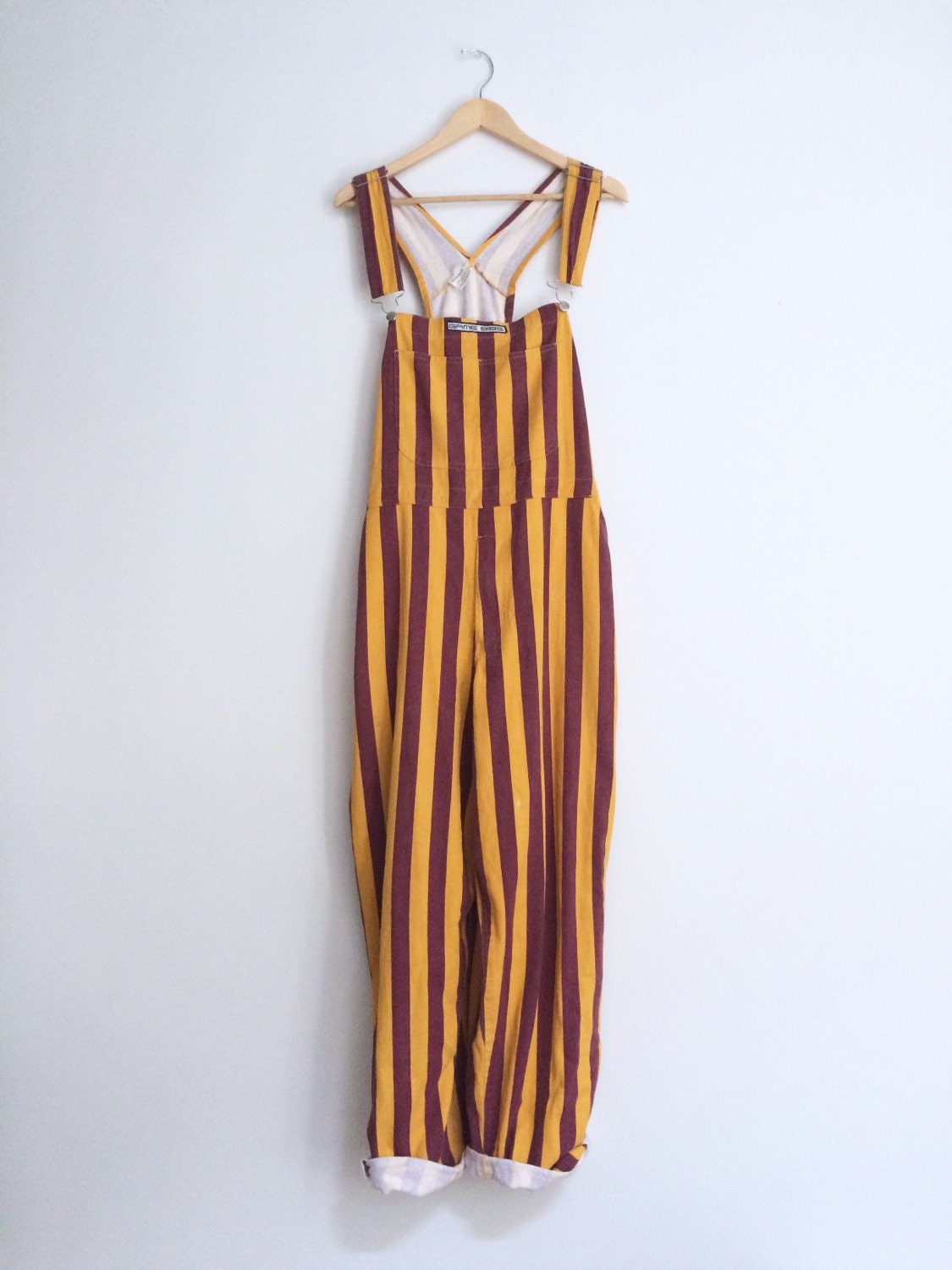 gold overalls