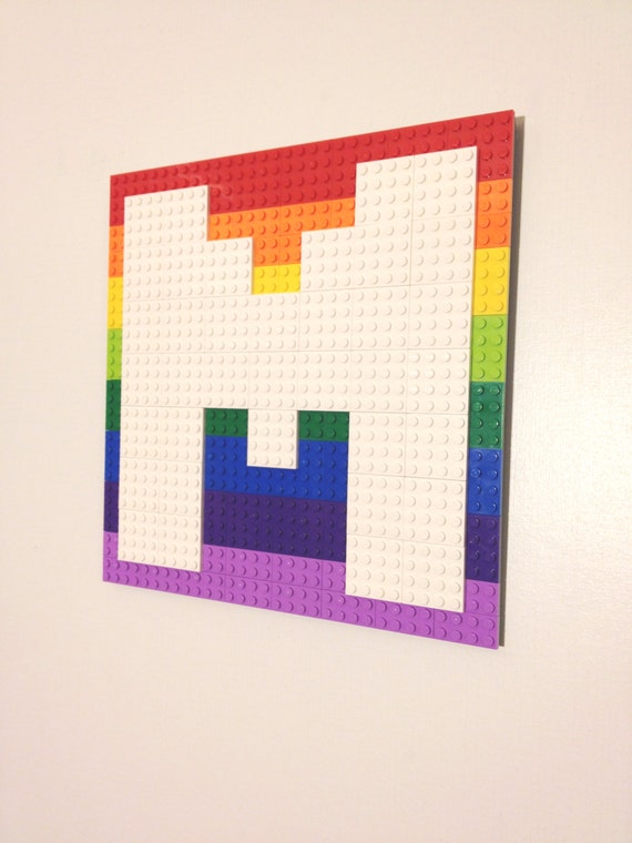 Lego Wall Art pixel letter lego® wall art w/ background arcade font hanging Lego Wall Art pixel letter lego® wall art w/ background arcade font hanging