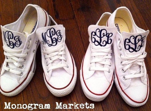 Monogram Converse by MonogramMarkets on Etsy