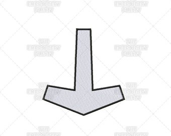 Hollow Thor's Hammer Mjolnir Viking Norse Asatru Spiritual Religious Sacred Symbol Machine Embroidery Pattern Design