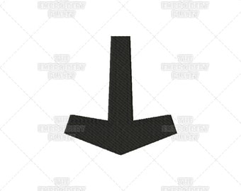 Solid Thor's Hammer Mjolnir Viking Norse Asatru Spiritual Religious Sacred Symbol Machine Embroidery Pattern Design