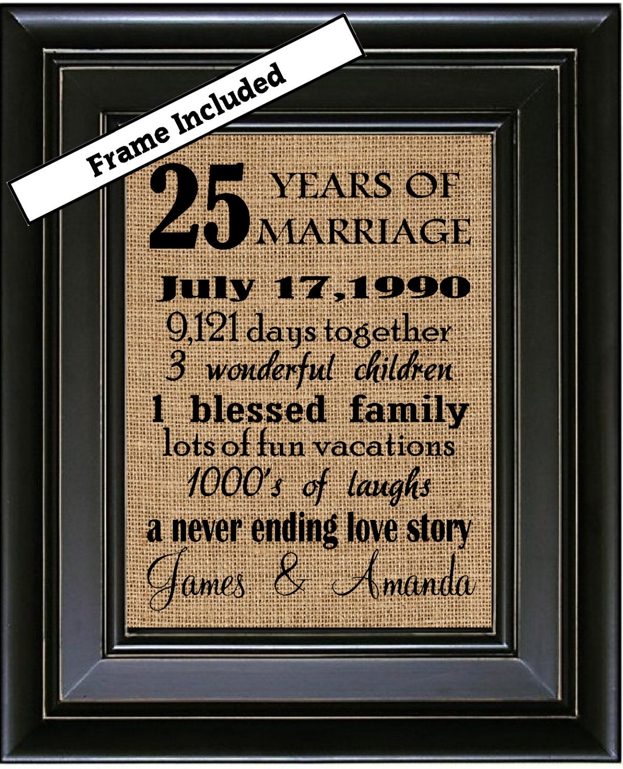 25 Years Of Marriage Gift / Married 25 years | Etsy - Take a look and i hope you find some of these refreshing.