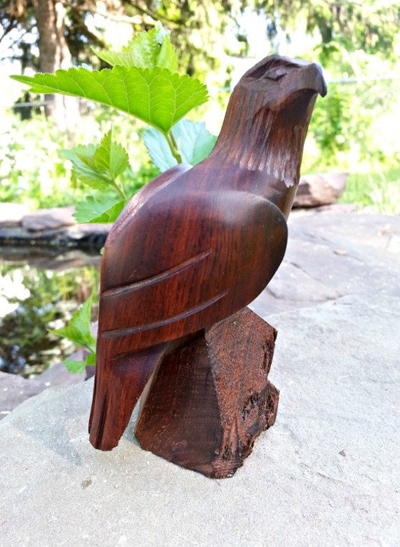 Carved wooden eagle 4