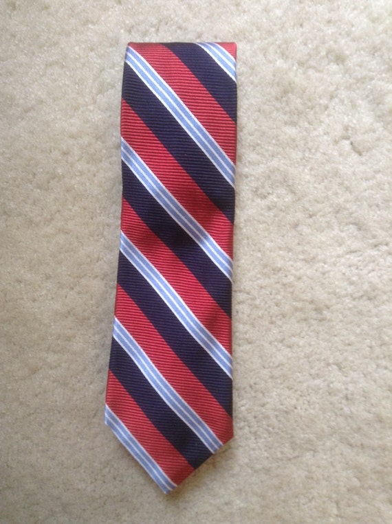 Skinny Brooks Brothers Striped Necktie / 60s Striped Skinny