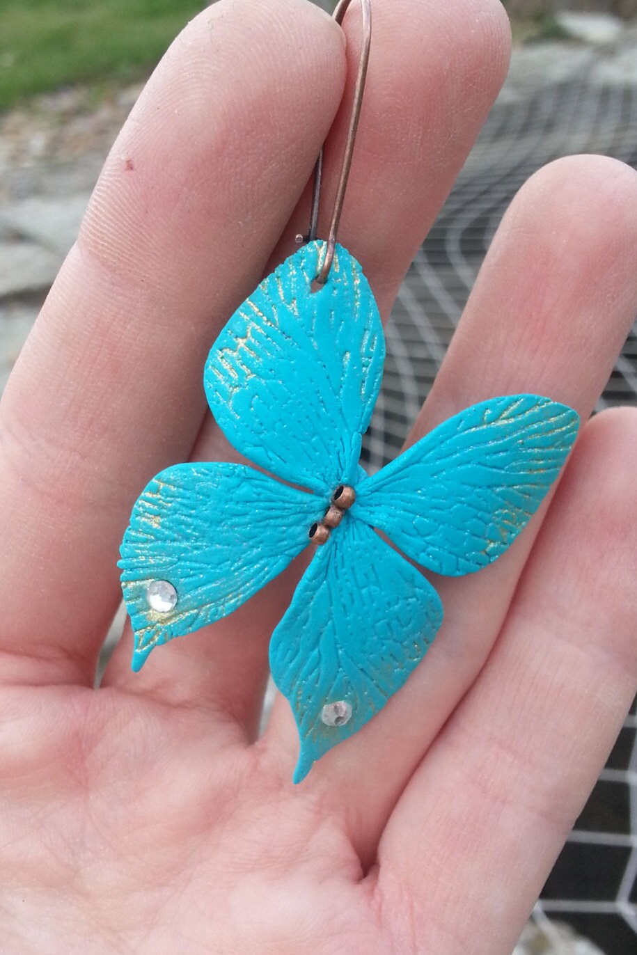 Polymer Butterfly Earrings Butterfly Handmade Jewelry