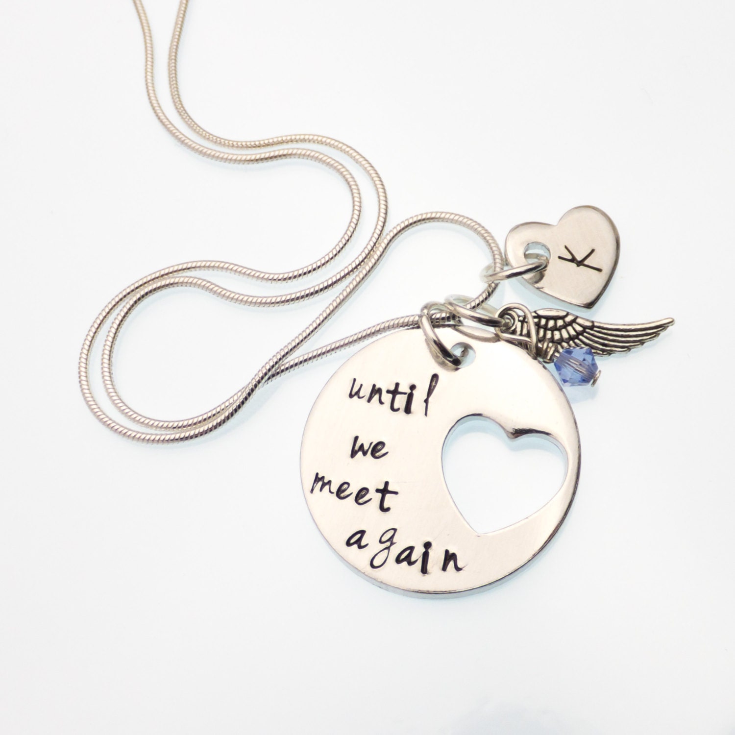 Memorial Necklace Until We Meet Again Remembrance Jewelry