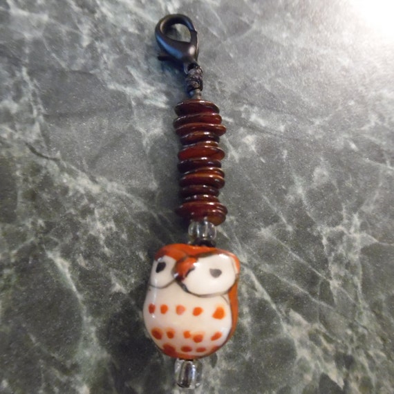 Owl ZipperPull / KeyChain by BlackDragon9 on Etsy
