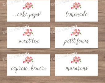 Items similar to Printable Food Labels / Food Signs - Princess Crown ...