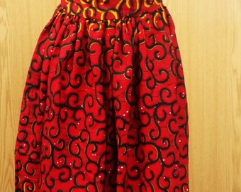 Ankara print maxi skirt, African print skirt,African print high waist skirt