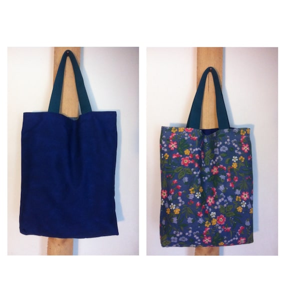 Double sided tote bag, 2 bags in one.