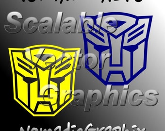 Transformers Autobots - 2 Vector Designs - Cut Files - SVG / DXF / EPS