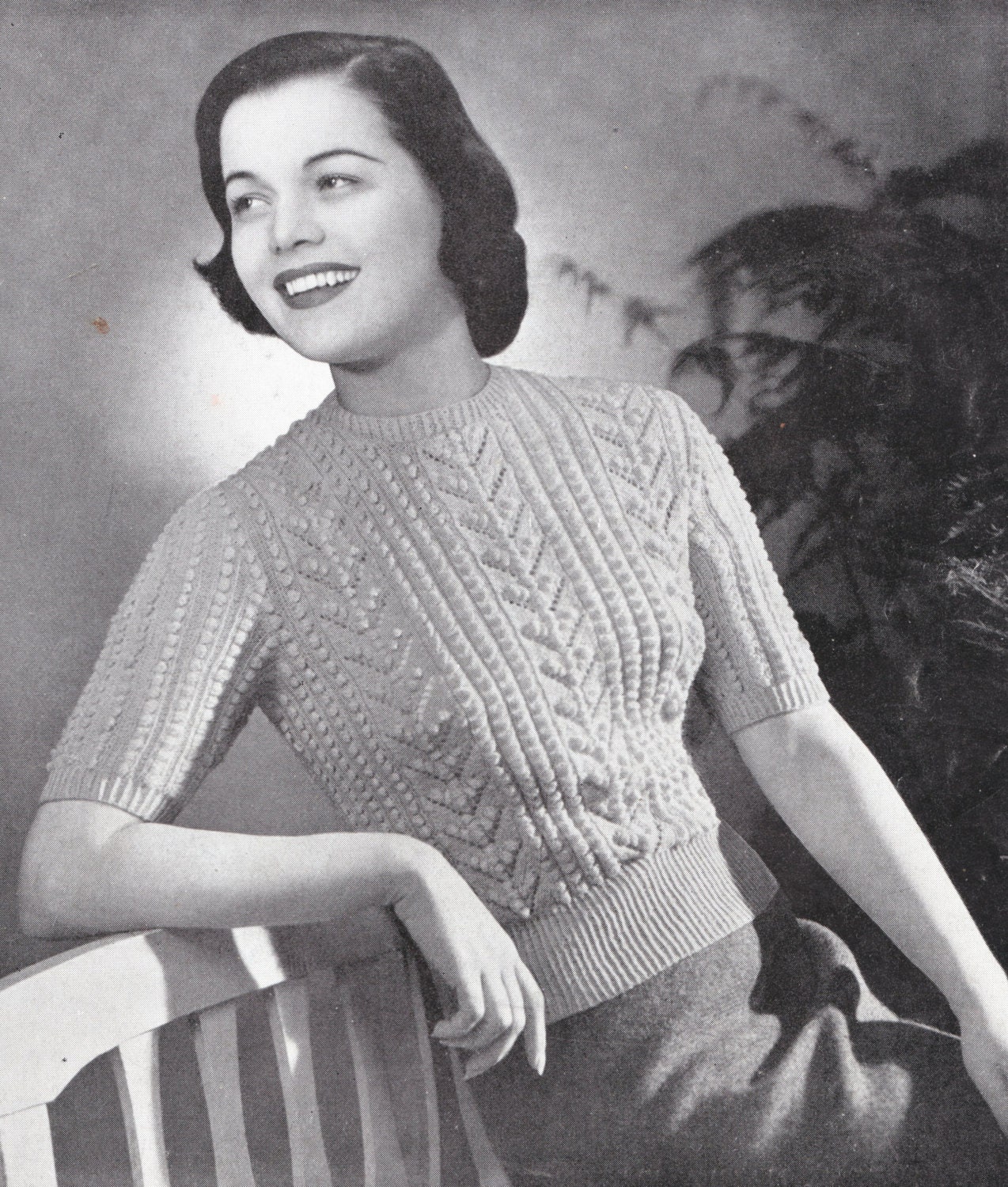 Rare vintage knitting patterns 1940s style bombshell