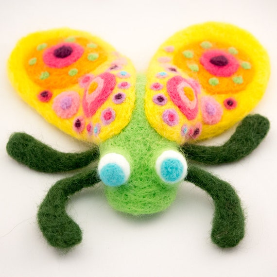 Needle Felted Flyfelted insect