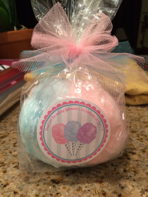 Cotton Candy Party favors 12 by BellissimaParty on Etsy