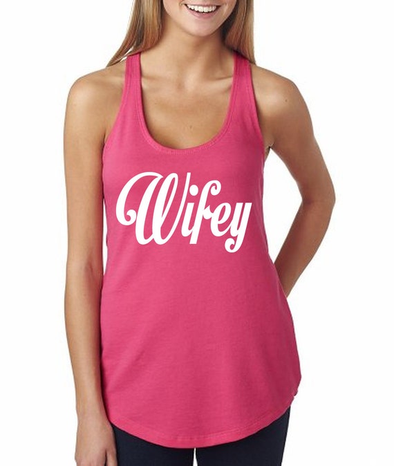 Wifey Tank Top Womens T Bachelorette Party Tank Bride Wedding Mrs 