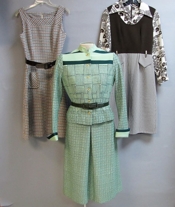 3 Vintage 1960 S Dresses 70s Jan Brady Jumper Style