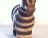 Ceramic Zebra Figurine