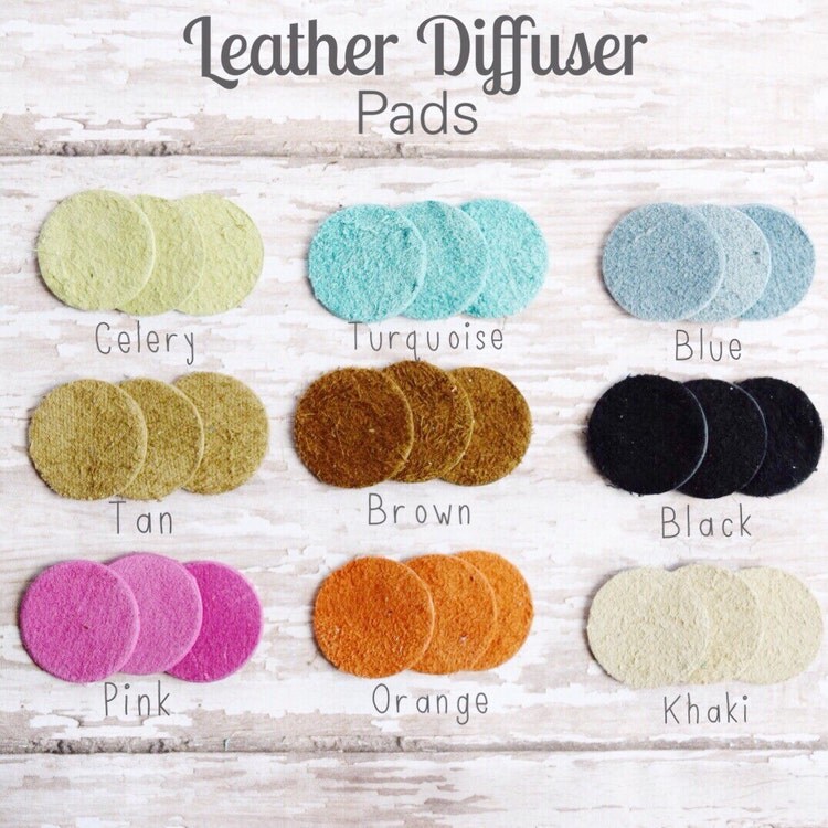Leather Diffuser Pads for Essential Oil by michelledaleigh on Etsy