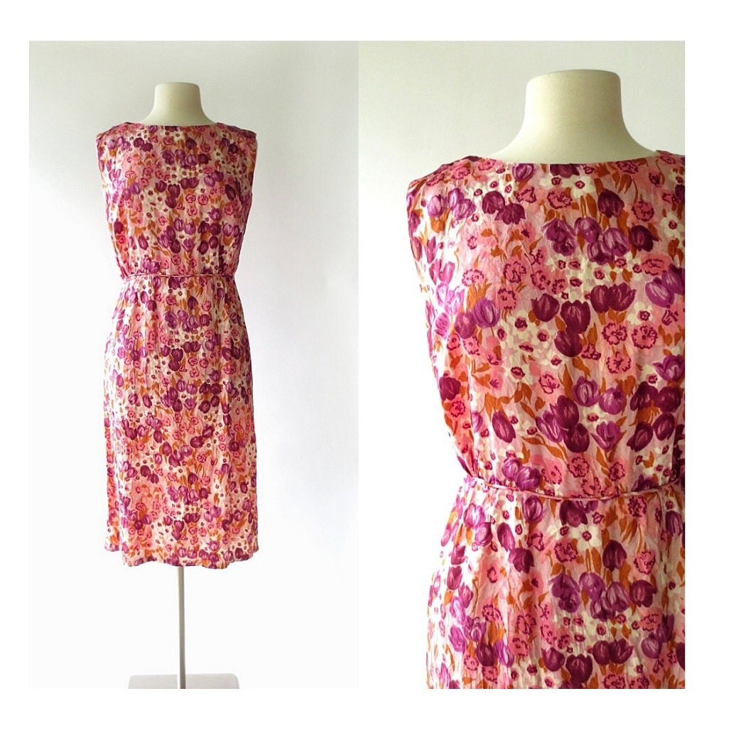 60s Floral Dress / Spring Bouquet Dress / by SmallEarthVintage